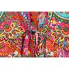 Indisches rosa langes Kaftankleid mit Paisley-Print, Kaftan-Maxikleid für Damen, Nachtwäsche, CKFTN-SCRN-FULL-BUYIT-003
