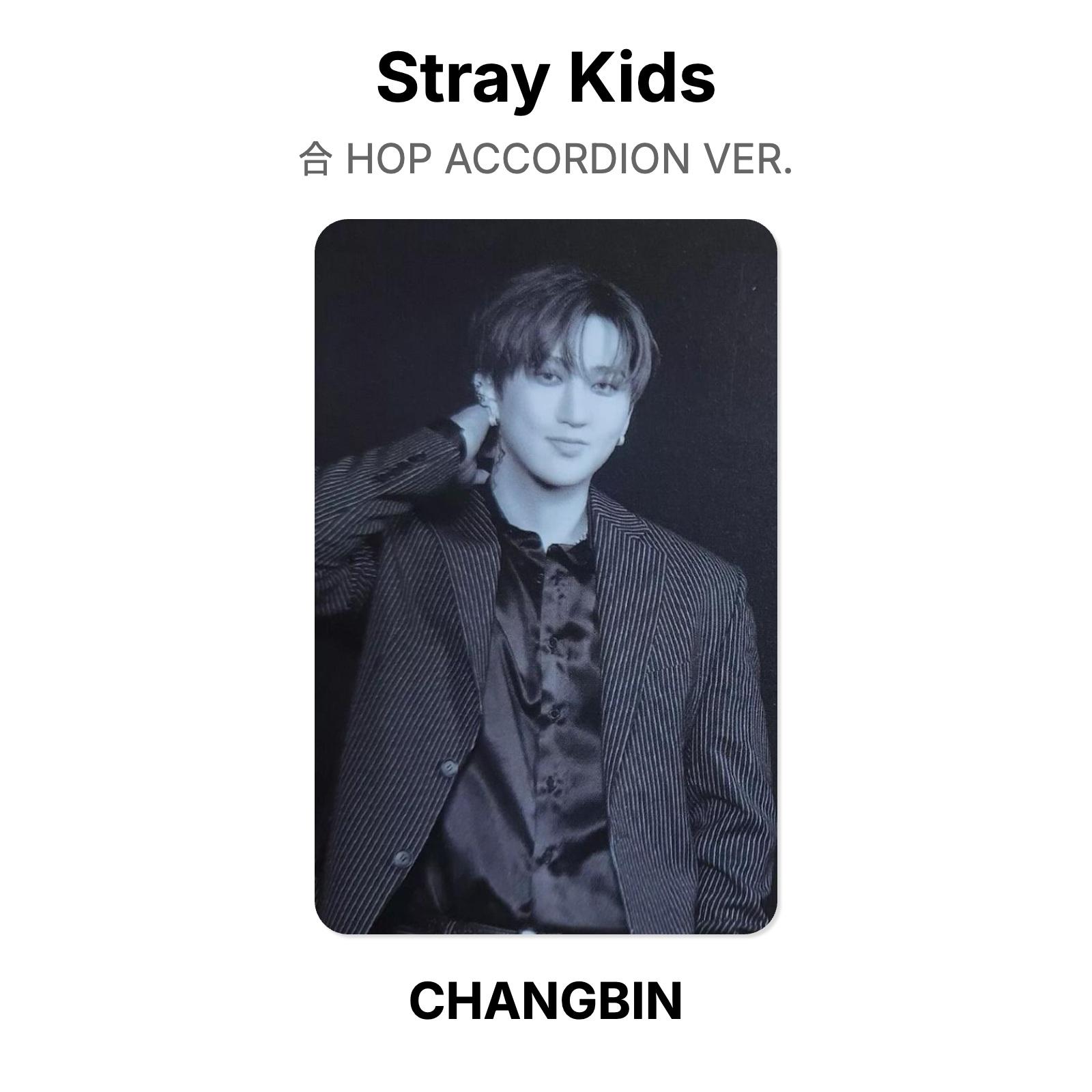 Stray Kids HOP АККОРДЕОННАЯ ВЕРСИЯ. Официальная фотокарта CHANGBIN