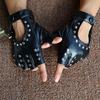 Punk PU Gloves Pole Dancing Studded Gloves for Dancer for Women and Girls Gift