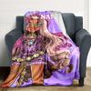 Custom Name Bold Beautiful Character Design Party Blanket For Couch Bed Plush Cozy Fuzzy Blanket Super Soft Warm Blankets For Fall And Winter 091636