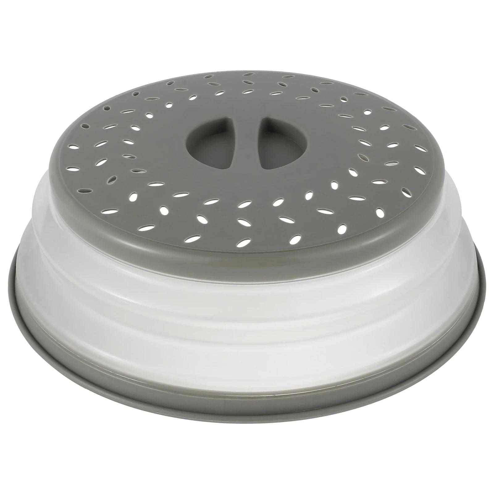 

Крышка от брызг для микроволновой печи, складная крышка для пищевой тарелки, сушилка для посуды, микроволновая печь, брызгозащитная крышка, кухонная крышка для приготовления пищи светло-серый