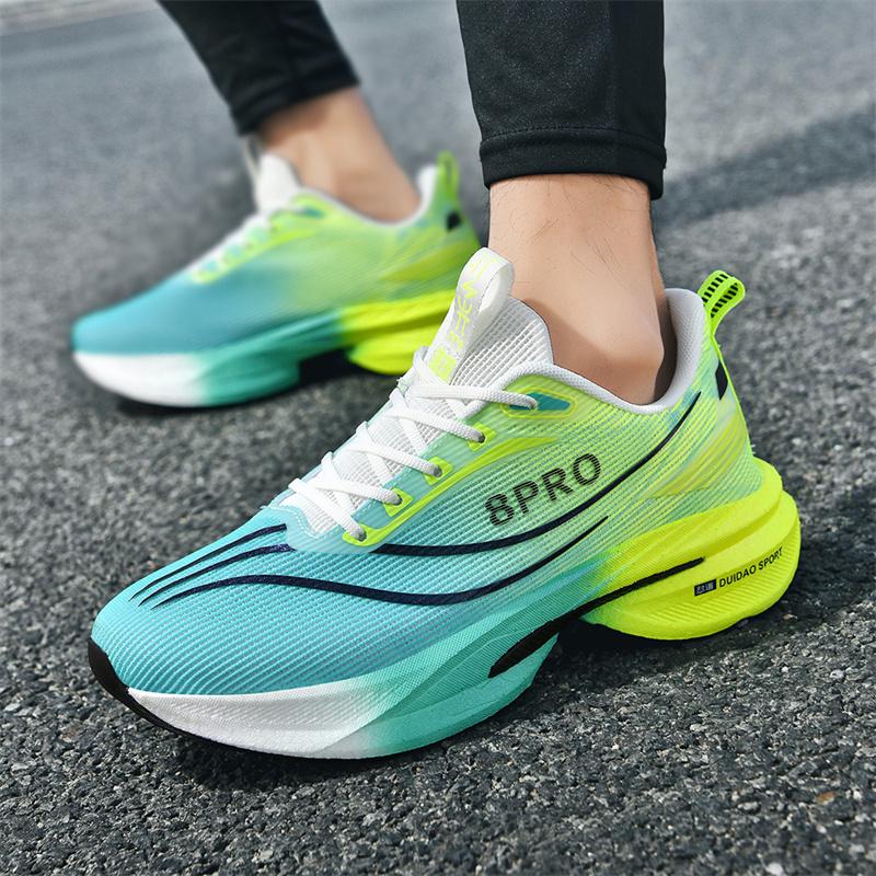 Men Sports Running Shoes Breathable Laced Lightweight Sports Shoes Men Comfortable Wear-resistant Anti-slip Casual Men Shoes