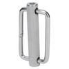 2Pcs Slide Buckle 316 Stainless Steel Rectangle   Knurled Roller Belt Buckles