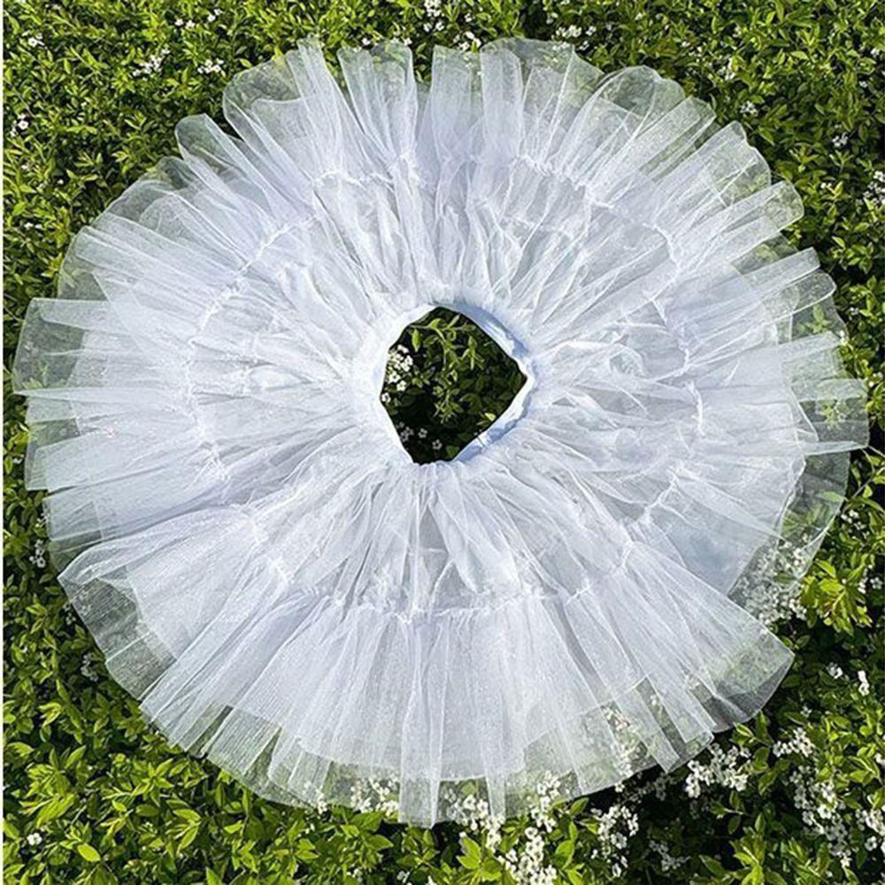 Soft Mesh Lolita Petticoat Boneless Design Tutu Puffy Skirt Ball Gown Underskirt  Wedding Dress