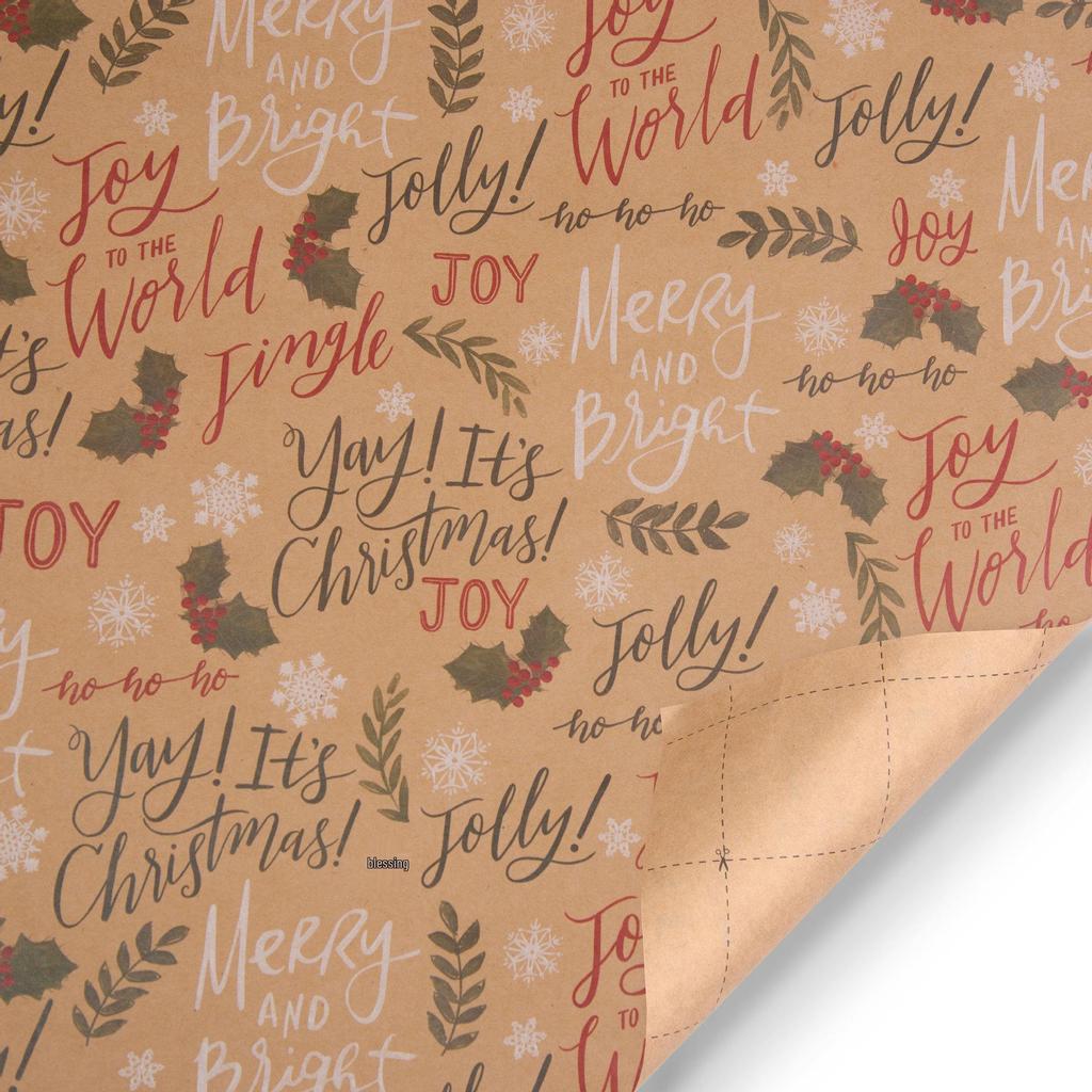 Exclusive Retro Snowflake & Star Polka Dot Christmas Gift Wrapping Paper