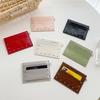 Multiple Slots Cracked Leather Card Wallet Ultra Thin Coin Purse Elegant Rivet Card Holder Travel