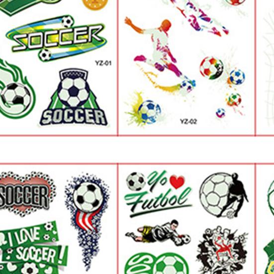 Stylish Football Tattoo Stickers DIY High Viscosity Decoration