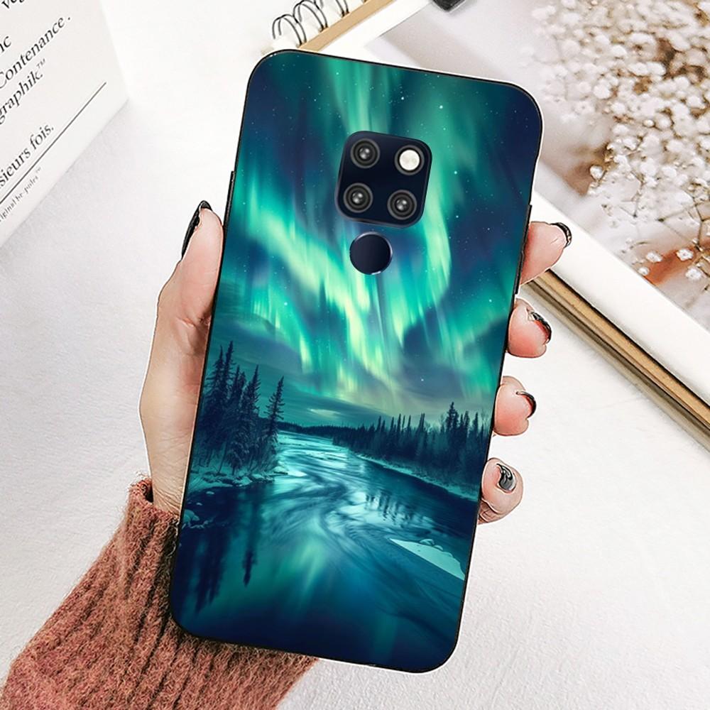 Beautiful Northern Lights Phone Case For Huawei Mate 10 20 30 40 50 Lite Pro Nova 3 3i 5 6 SE 7 Pro 7SE