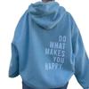 Women's Fleece-Lined Hoodie with Kangaroo Pocket, Lettering, and Abstract Color Block Design, 2025