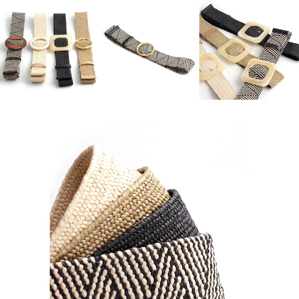 Versatile And Chic Woven Waist Belt For Women In Multiple Colors And Designs Ideal For Summer