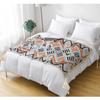 Blanket Multifunctional Boho Knitted Throw Vintage Wave Tassel Blanket for Sofa Couch Window Seat Lightweight Nap Air Conditioning Blanket