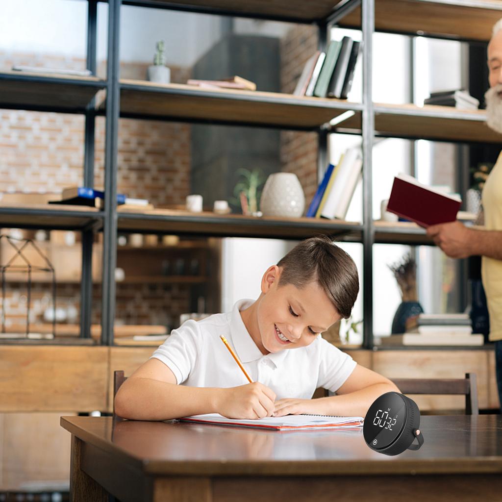 Kitchen Digital Timer With Large Led Display Adjustable Memory Function Silent Magnetic Countdown Clock