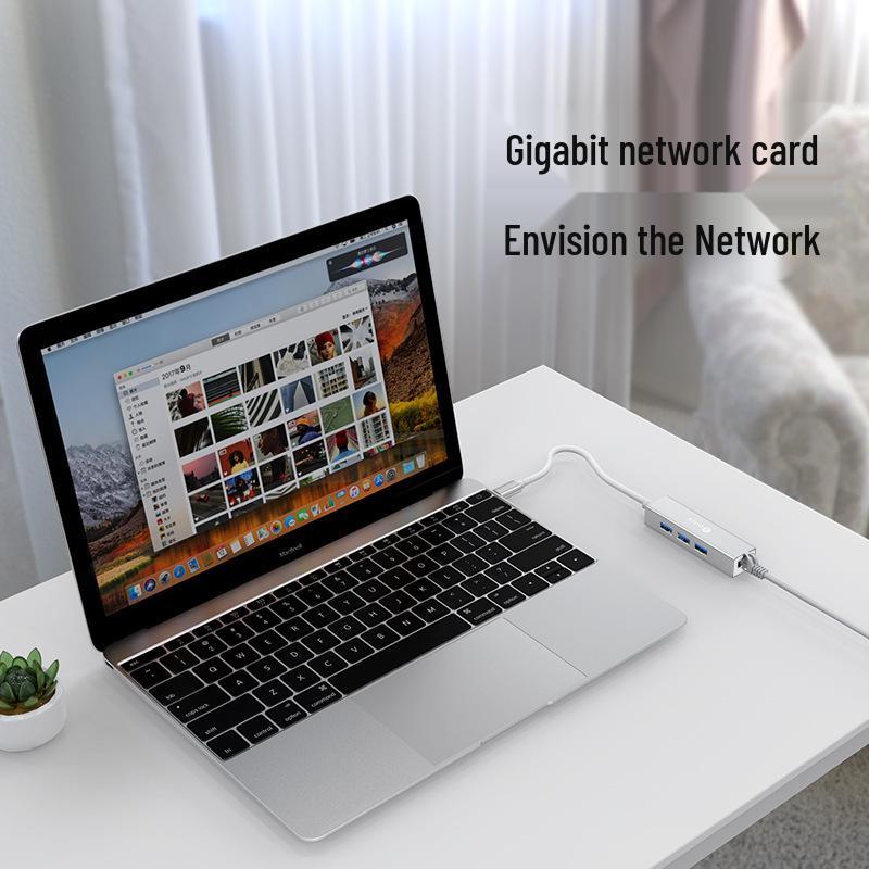 Biaze USB-C To RJ45 Gigabit Ethernet Adapter for Laptop