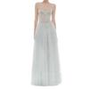 Vietnam Fairy Mesh V-neck Gown: Goddess-Style Wedding Dress 2206