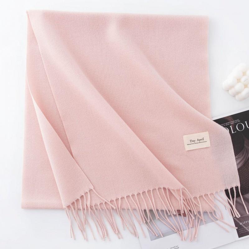 Winter Cashmere Scarf Shawl 2in1 Men Women Solid Color Warm Fashion Versatile High-end
