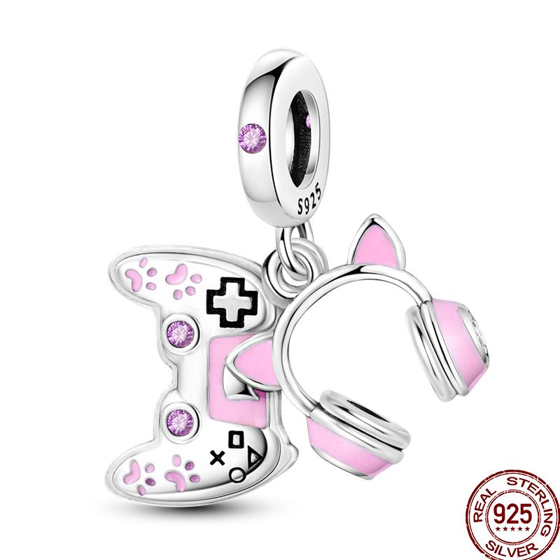 100% Copper Cute Pet Animal Owl Cute Puppy Pink Kitten Charm Beads Suitable For 3Mm Original Bracelet Diy