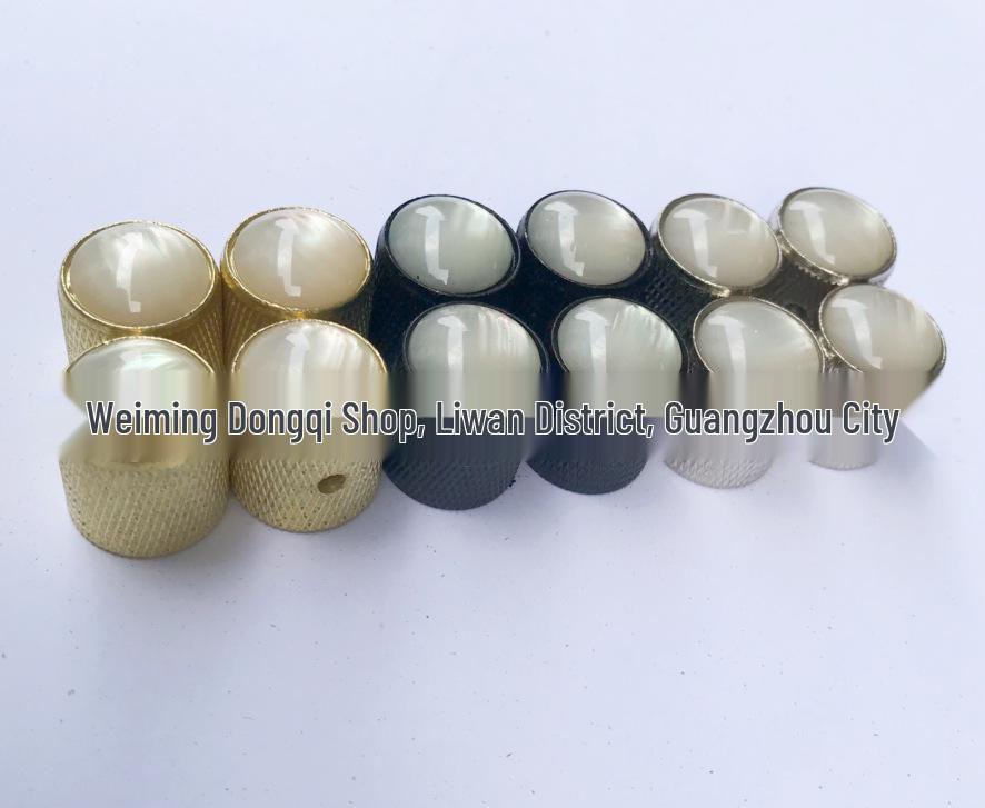 Electric Guitar/Bass Metal Knob with Shell Inlay for Volume/Tone Control