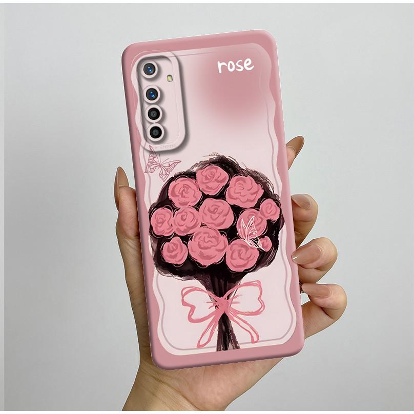 For Realme X2 XT Case RMX1921 RMX1991 RMX1993 Pretty Flowers Silicone Soft TPU Shockproof Phone Cover For OPPO K5 Coque Fundas
