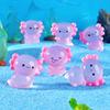 Cartoon Cute Luminous Animal Hexagonal Dragon Fish Tank Moss Landscape Accessory Handicraft Mini Small Ornament