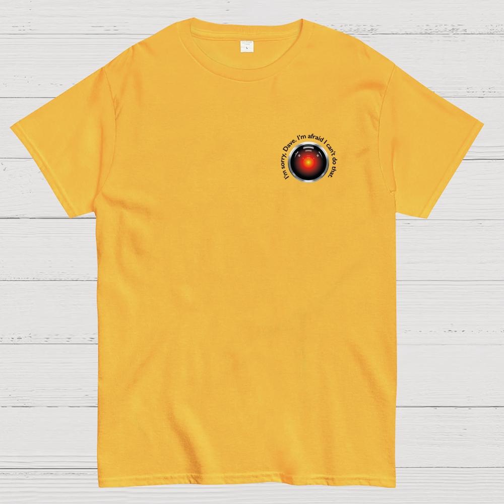 HAL Sorry Dave Quote Front And Back Printing Cotton Summer Casual Cool Loose T-Shirt