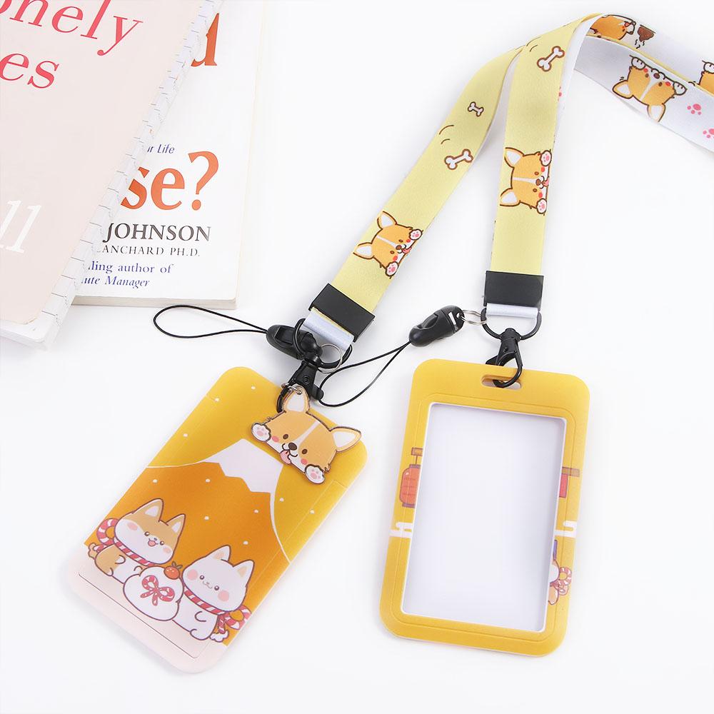 ID Bus Keychains Cartoon Card Holders Card Storage Cover Card Access Control Korean Card Case