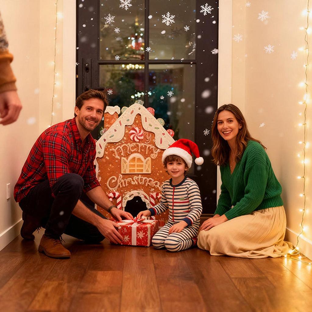 Gingerbread Golf Game Set Acrylic Portable Funny Home Decor Christmas Party Games For Thanksgiving Home Holiday New Year Kids