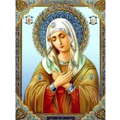 DIY 5D Diamond Mosaic Religious Icon Crystal Drill Diamond Painting Cross Stitch Kit