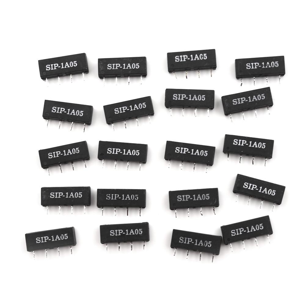 20Pcs 5V Relay Sip-1A05 Reed Switch Relay 4Pin For Pan Chang Relay