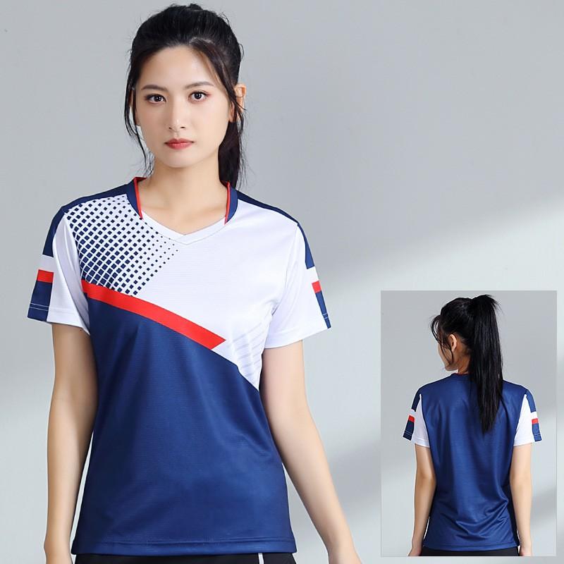 Quick Dry Badminton Set Men Women Breathable Sportswear Tennis Pickleball Volleyball Training Competition Team Uniform