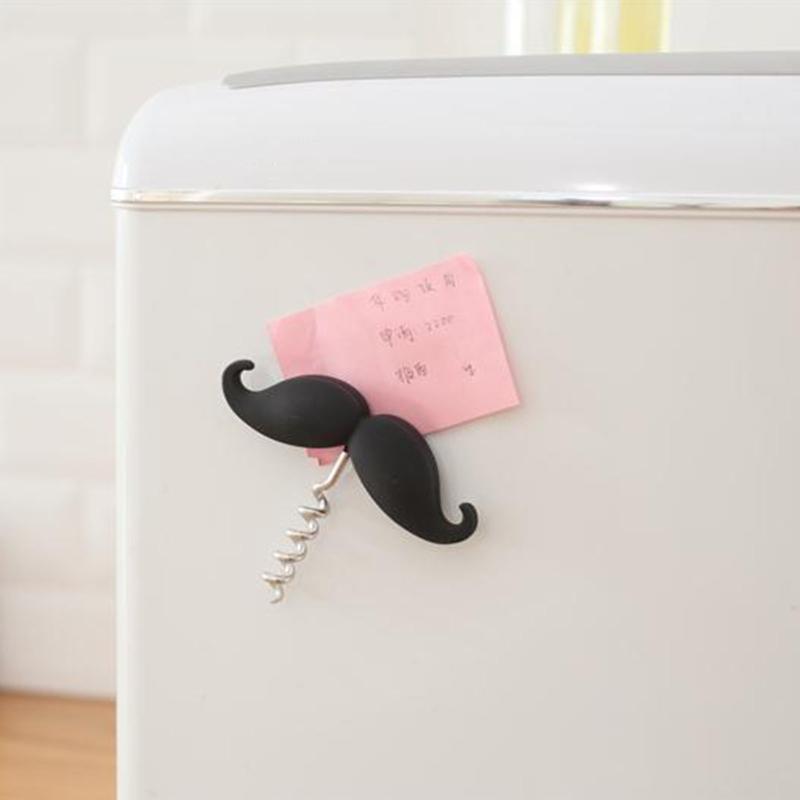 

Bottle Wine Black Mustache Corkscrew Bottle Openers Durable Gift чёрный