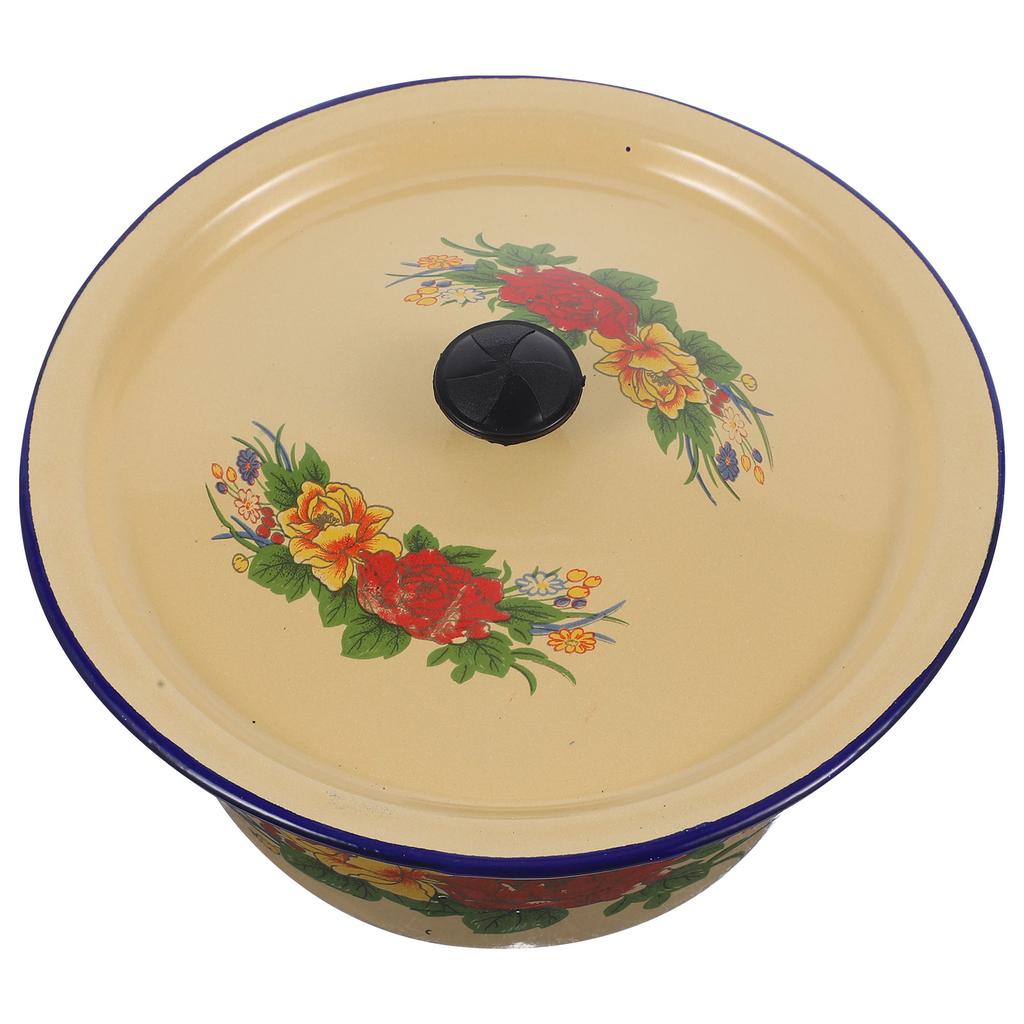 Nádrž na olej Staromódní sádlová mísa Na těstoviny Smalt Velká mísa Kuchyňské smaltované nádobí