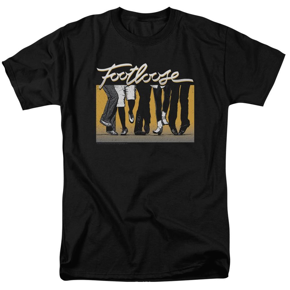 Footloose - Dance Party - Adult Unisex Short Sleeve T-Shirt - Black 2XL