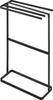 Yamazaki Towel Tower Slim for Bath Clothes Drying 10550 (Yamazaki Industries) Side-hanging Hanger, Black, W36.5×D14.4×H61.2cm, Series, Design, Towels,