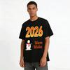 2026 Happy Holidays Christmas Themed Graphic Casual Loose Top Pure cotton T-shirt