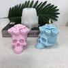 Skeleton for Head Silicone Molds 3D Rose Skull Epoxy Mold DIY Candle  Resin Casting Mold Halloween Decoration Scented Ca