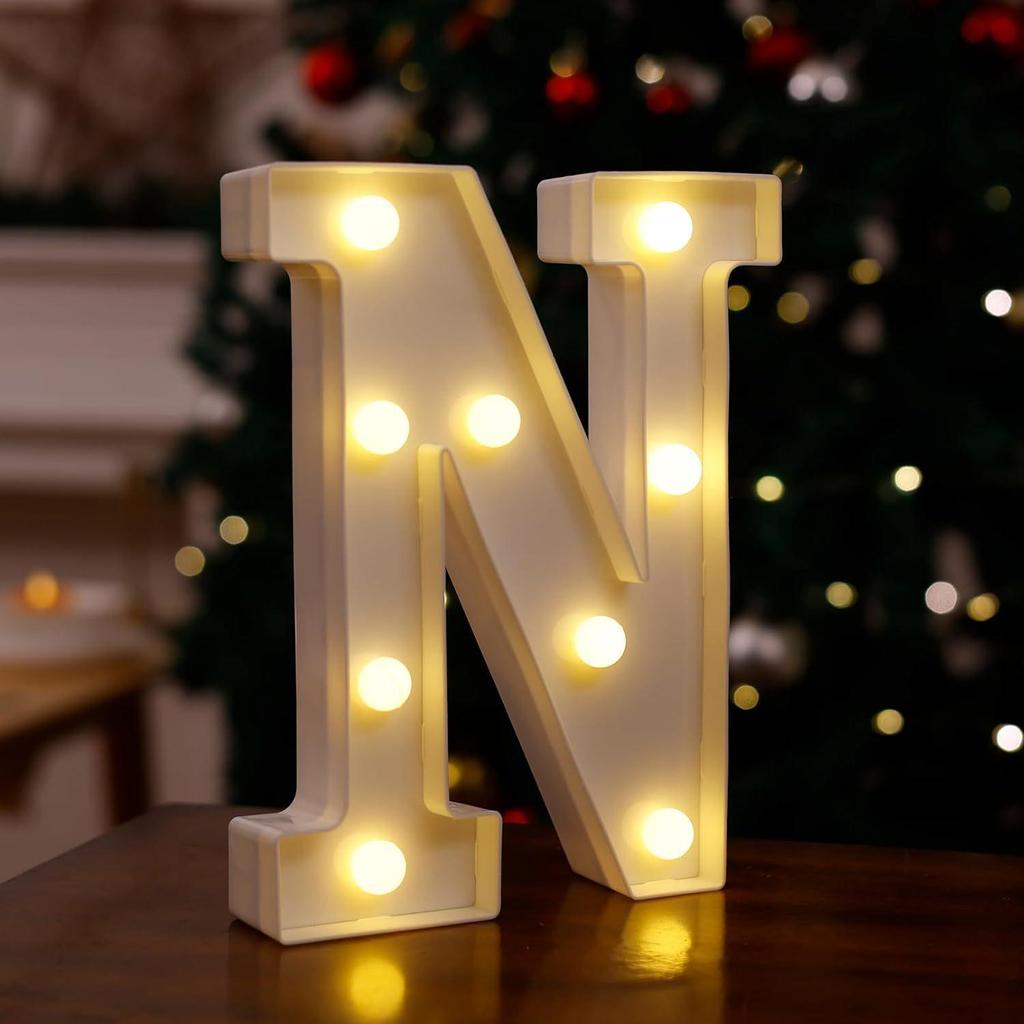 LED Letter & Number Lights: Multicolor Decorations for Birthdays, Proposals, Weddings, and Parties