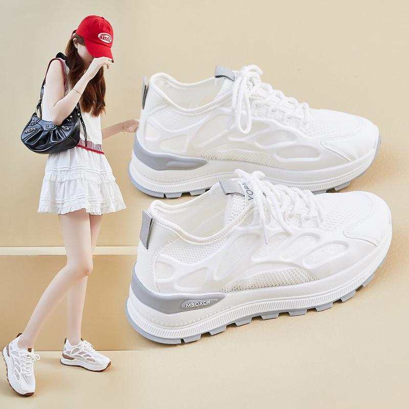 Mesh Breathable Sports Shoes Summer New Thick-soled Lightweight Forrest Gump Shoes Casual Board Shoes Tide