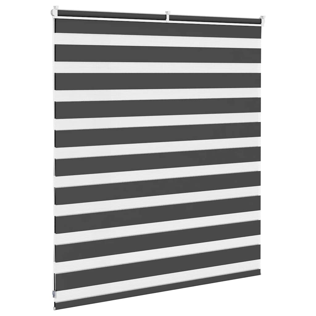 Black Zebra Roller Blind 135X100 Cm Fabric Width Polyester