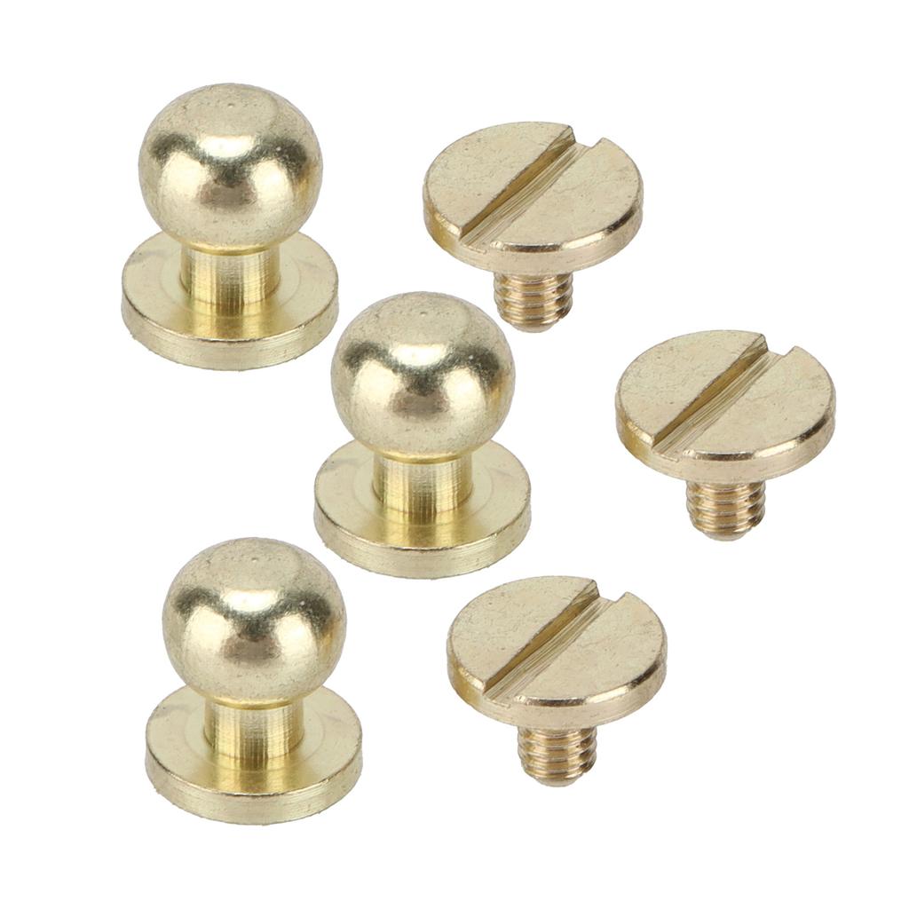 20set Brass Rivets Abrasion Resistance Imitation Gold Luggage Hardware Accessories for Craft Enthusiasts