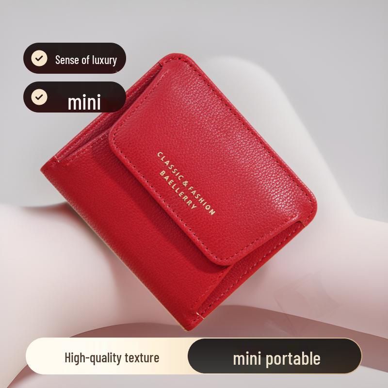 Japanese Short Women's High-End Mini Wallet and Coin Purse