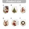 Holiday Beverage Cup, Clear Stemless Christmas Glass with Gold Detail for Table Service and Seasonal Hosting Use
