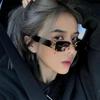 Trendy 2023 Celebrity Metal Square Sunglasses: Stylish, Small Frame for Men & Women