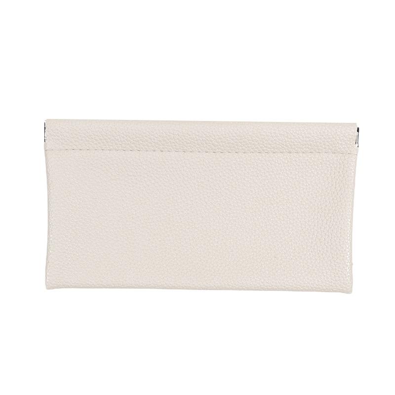 Long Wallet Hand-held Cosmetic Bag Data Cable Storage Pouch Document Holder Eyeglass Pouch Solid Color Shrapnel Mobile Phone Bag