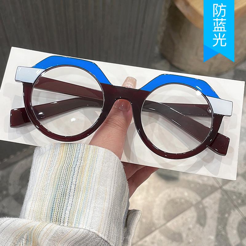 Round Shape Sunglasses Women Vintage Style Patchwork Color Woman Sun Glasses Holiday Travelling Women Glasses