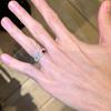 Classic fresh elegant ring with red diamonds unique light luxury interlocking design rings for women party jewelry gifts