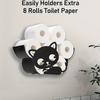 Steel Toilet Paper Holder Bathroom Wall Decoration Kitchen Paper Shelf Storage Tissue Kitten Towel Roll Shelf Home Accessories