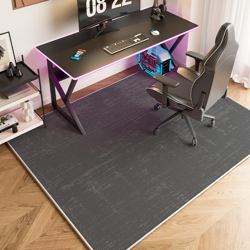 VIKAMA Swivel Computer Chair Mat, Gaming Chair Sound Insulation Foot Pad, Bedroom and Study Carpet, Home Decoration