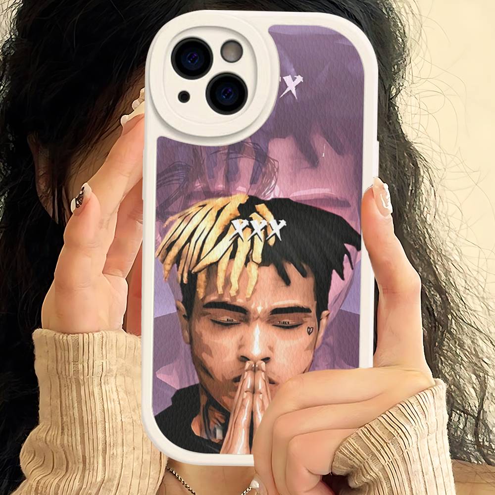 Rapper X-XXXTentacionS Handyhülle für IPhone 16 15 14 13 12 11 Pro Max Plus Leder Stoßfeste Hülle