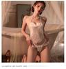 Elegant 2025 See-Through Open Crotch Lingerie Set Pajamas