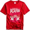 Rock For him Round Neck tshirt unisex Behind Every Basketball Player Who Believes In Himself Is A Basketball Mom Who Believed In